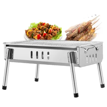 Portable Stainless Steel Patio Picnic Kamado Grill for Charcoal BBQ