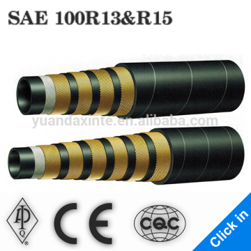 High pressure reinforced temperature Steel Wire Spiral Hydraulic hose R13 Flexible Rubber Hose