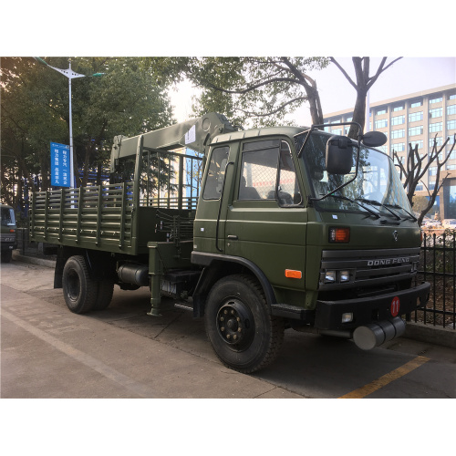 Dongfeng 8 ton military truck mounted crane