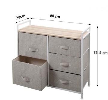 5 fabric drawers storage organizer with drawers