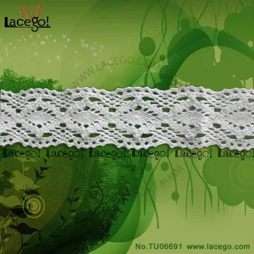In Stock white cotton Crochet Lace Edging Pattern