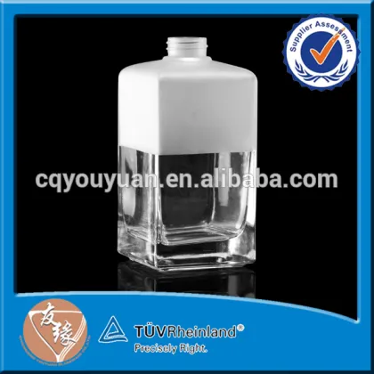 Hot Sale Part Frost 40cl Square Perfume Fragance Bottle