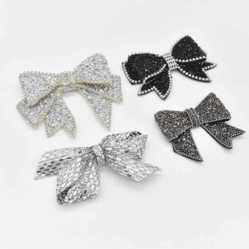 Latest Popular Butterfly Rhinestone Shoe Decorations: Crystal Bowknot Appliques for Sandals & High Heels
