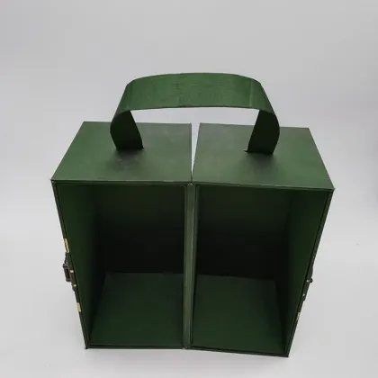 Luxury Custom Green Two Pieces Gift Box