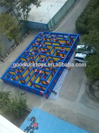 newest inflatable large maze,inflatable maze games, inflatable paintball playground