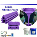 Non-Particulate Foamed Silicone Cushion