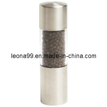Stainless Steel Pepper or Salt Herb Mill Grinder Gourmet Cooking (E004)