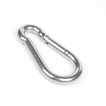 Stainless steel spring hook for rock climbing High polished stainless steel snap hook carabiner Supplier
