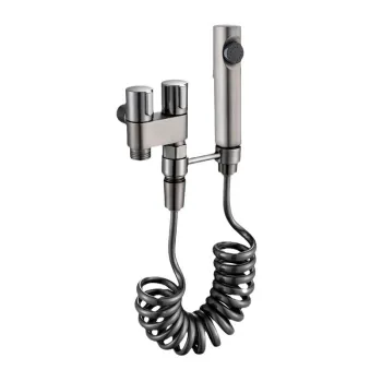 Stainless Steel Chrome Dual Handle Water Stop Valve for Bidet and Toilet