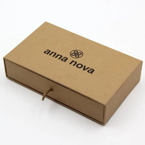 Drawer Open Luxury Brown Kraft Paper Gift Box