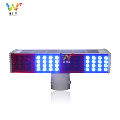 Road safety traffic signal LED solar flashing light
