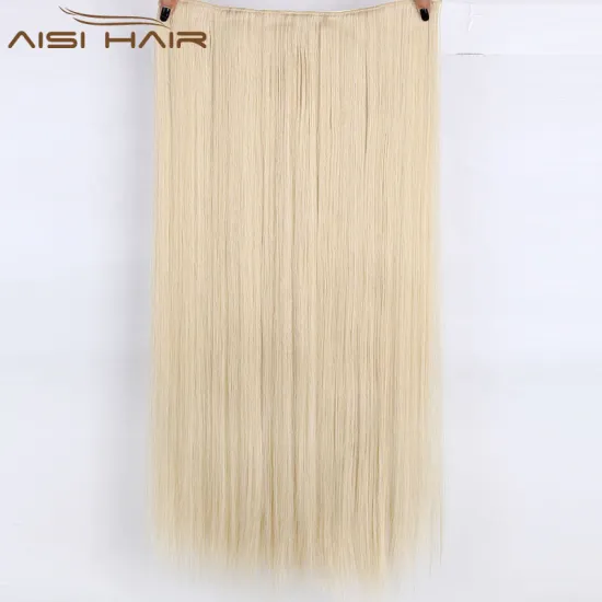 AiSi Hair 16 Color 24 Inch One Piece Long Straight Synthetic 5 Clips In Hair Extension