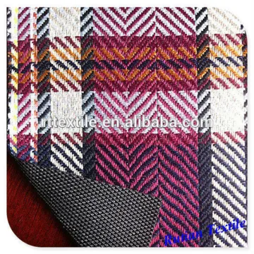 Yarn dyed Scottish oxford PVC/PE fabric for luggage
