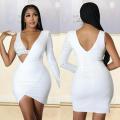 Frauenpaillette Bodycon Mini Kleid