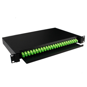 OEM Optical Equipment 24/48 Port 1U 19'' Rack Mount Sliding Distribution Frame 96 Core Fiber Optic Patch Panel ODF