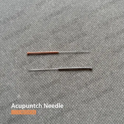 Disposable sterile acupuncture and moxibustion needle