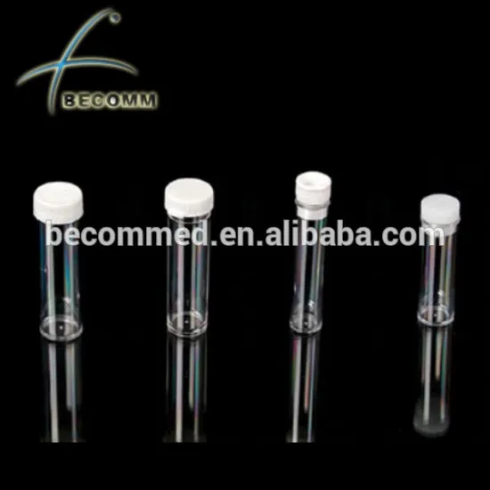 High transparent PS flat bottom test tube