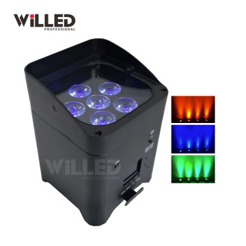 Freedom PAR Uplighter 6 x 18W Battery White Wedding Stage Flat LED Uplight for Party