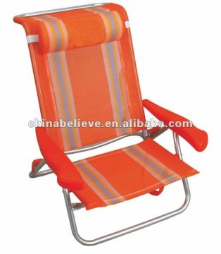 adjustable folding beach chair,aluminum