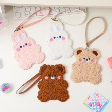 Low Quantity Custom Cartoon Bear Plush Sleeve for K-Pop Photo Cards