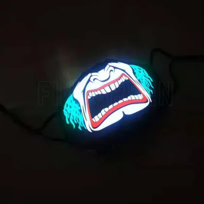 Christmas Ball Party: LED Voice-Controlled Luminous Mask for Night Cycling