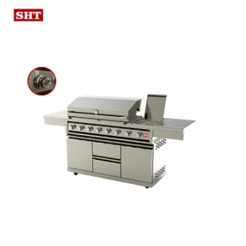 Wholesale High Quality 8 Burners Propane Gas Grill for Family
