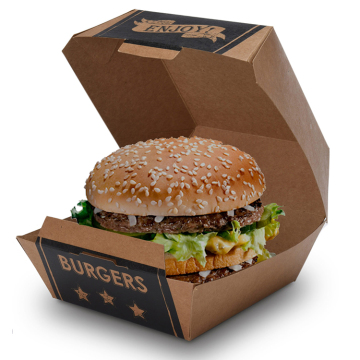 Onsale Patty Meat Custom Paper Holder Container for Hamburger Burger Packaging Box