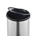30L Stainless Steel Round Soft-Opening Touch Trash Can