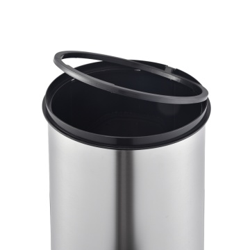 30L Stainless Steel Round Soft-Opening Touch Trash Can