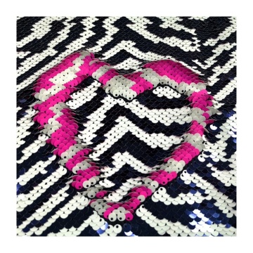 Two Sided Spangle Reversible Cushion Sequin Fabric