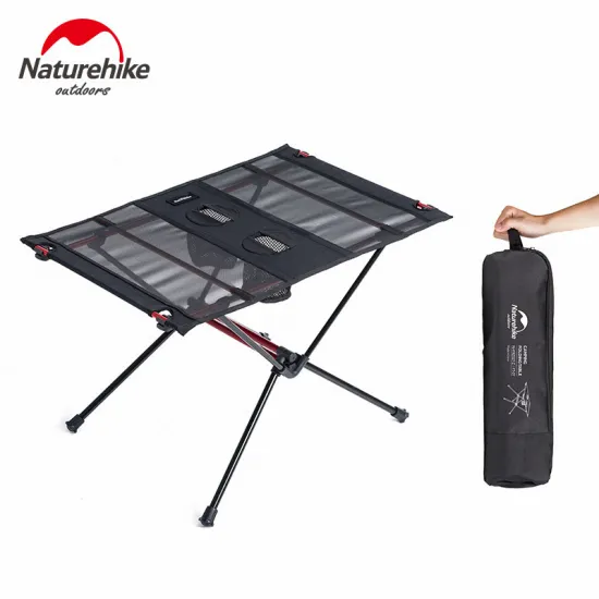 Naturehike Camping Table Ultralight Nylon Wear Resistant Portable Foldable Camping Fishing Tourit Table With 2 Water Cup Bags
