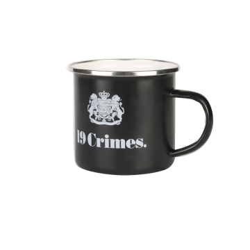 Wholesale Frosted Glossy Enamelware Camping Ceramic Cup Factory Porcelain Enamel Coffee Mug