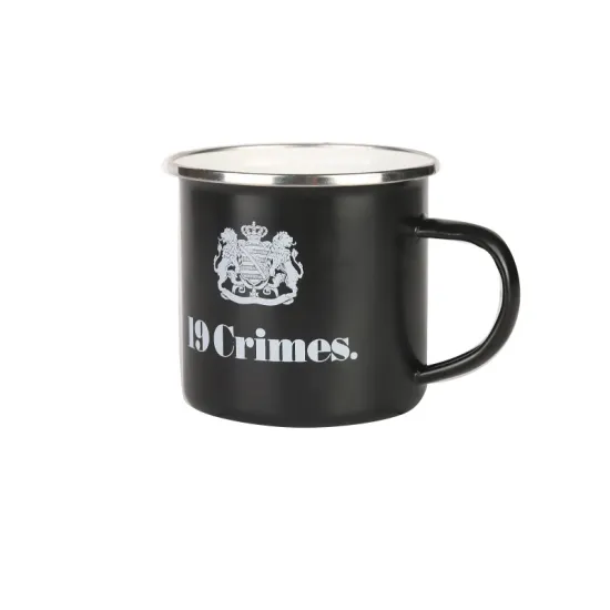 Wholesale Frosted Glossy Enamelware Camping Ceramic Cup Factory Porcelain Enamel Coffee Mug