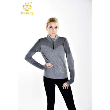 터틀넥 지퍼 요가 피트니스 슈트