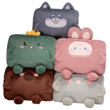 Custom Plush Toys: Soft Stuffed Animals, Hand Warmers & Car Seat Pillows