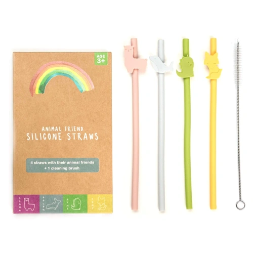 Animal Friend Silicone Straws