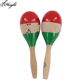 Customizable 2024 Wooden Maracas - Big and Small Sizes, Perfect for Kids and Coco Tree Theme Musical Instruments