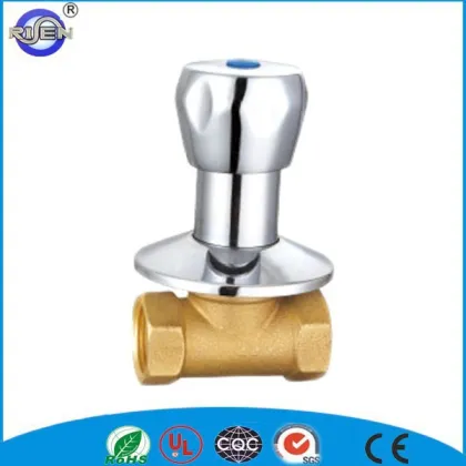 Brass forged stem swagelok stop valve