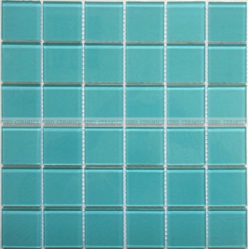 Blue Glass Mosaic Tile for Swimming Pools - Grade 3a Decorative Pool Tile