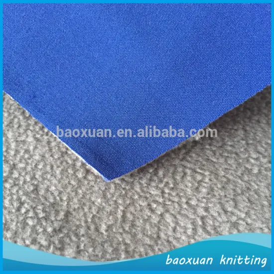 high qulity woven spandex fabric bonded polar fleece fabric outdoors Mauntaineering Jackts fabric