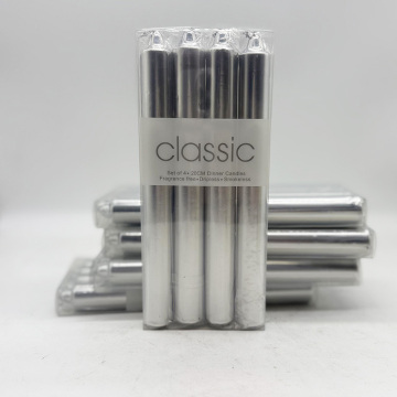 8 -цалевы срэбны колер свечкі для дэкаратыўнай