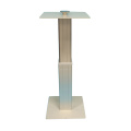 Personalização de móveis modernos de boa qualidade pernas de metal quadrado mesa branca base de elevação ajustável perna