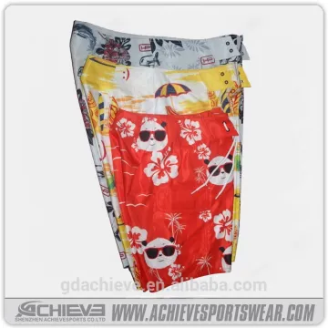 Polyester mens swim shorts, plain boxer shorts