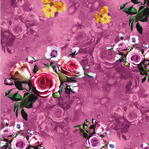Digital tryckt polyester Georgette silke chiffongtyg
