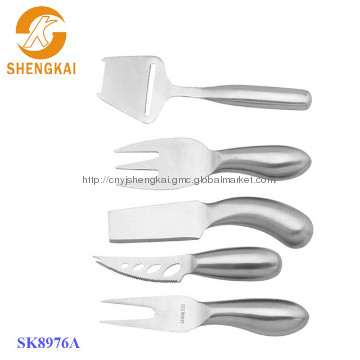 5pcs stainless steel cheese knife set