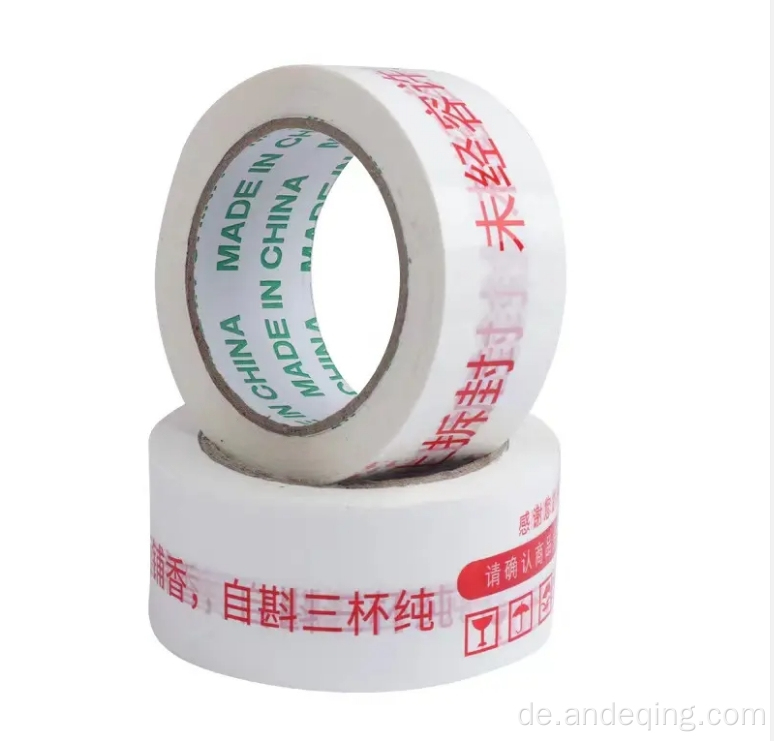 Benutzerdefinierte gedruckte Plastik -Plastik -Wrap -Bänder mit Logo -Versandverpackungsband