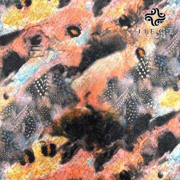 Morning glory printed jersey fabric