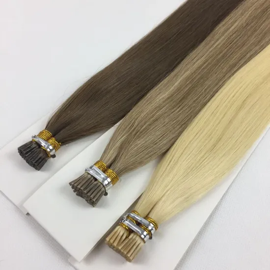 Last 12 months Full Cuticle 100% Virgin Remy Double Drawn Brazilian I tipped Tiny Tip Hair Extensions