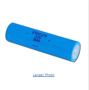 Primary Aa 2400mah Li-socl2 Battery 3.6v For Intelligent Water Meter