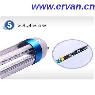 Economy led tube light fixtures with DLC